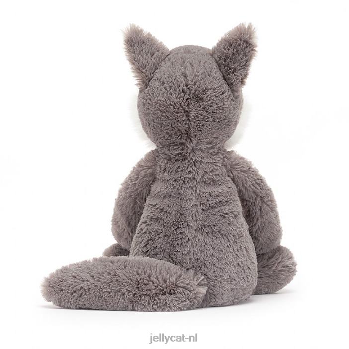 Jellycat verlegen wolf grijs en wit NJJ68179 speelgoed-