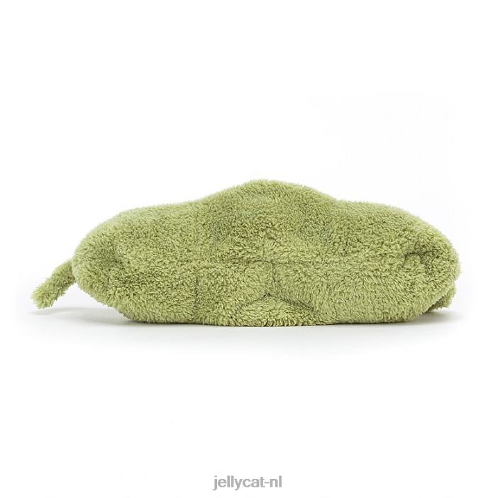 Jellycat vermakelijke erwt in een groene peul NJJ68590 speelgoed-