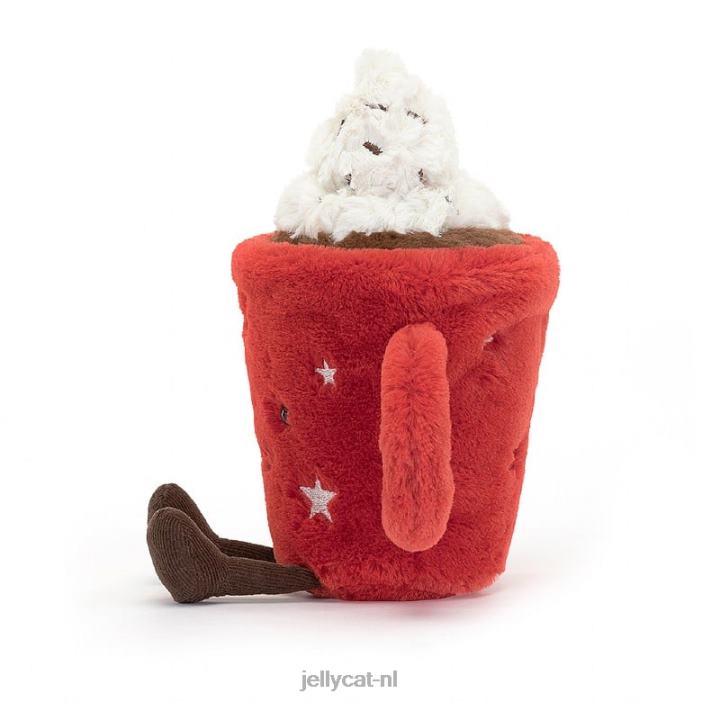Jellycat vermakelijke warme chocolademelk rood NJJ684 speelgoed-