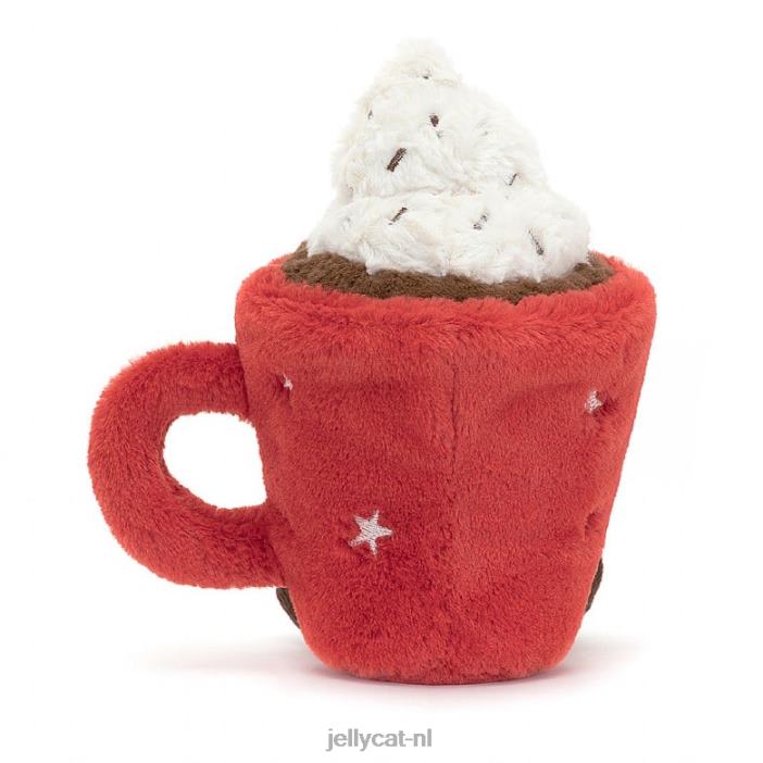 Jellycat vermakelijke warme chocolademelk rood NJJ684 speelgoed-