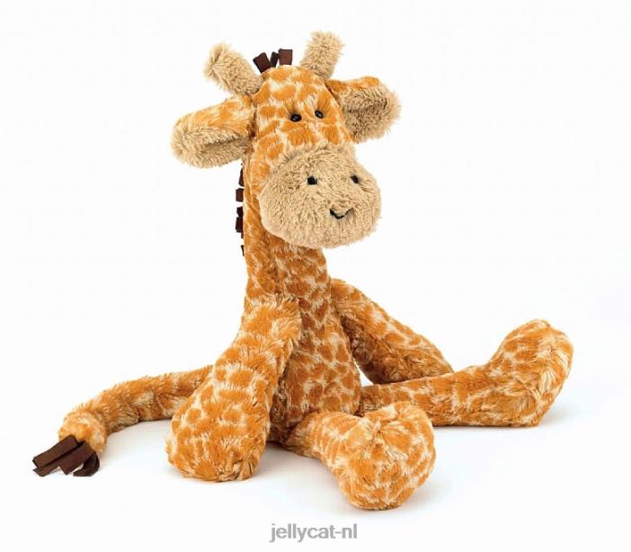 Jellycat vrolijk giraffe oranje NJJ68641 speelgoed-