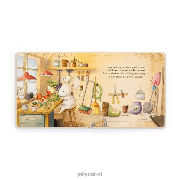 Jellycat vrolijk muisboek meerkleurig NJJ68182 boek