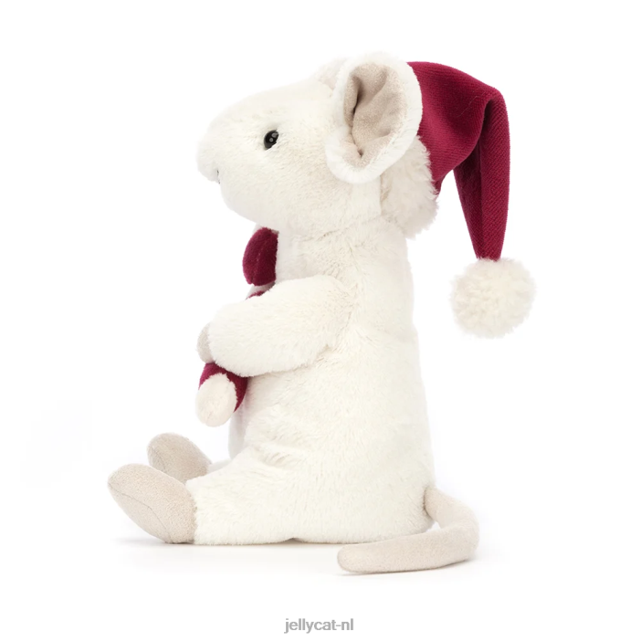Jellycat vrolijke muis skiën groen NJJ68233 speelgoed-