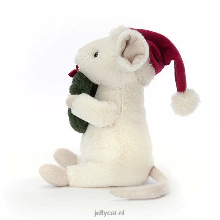 Jellycat vrolijke muis skiën groen NJJ68233 speelgoed-