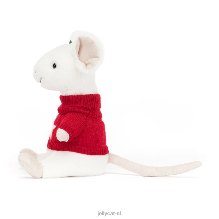 Jellycat vrolijke muis skiën groen NJJ68233 speelgoed-