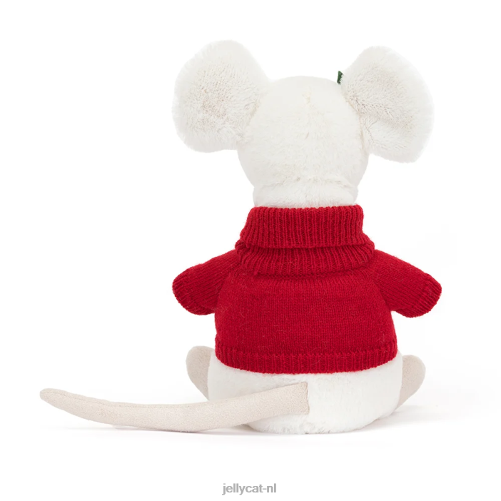 Jellycat vrolijke muis skiën groen NJJ68233 speelgoed-
