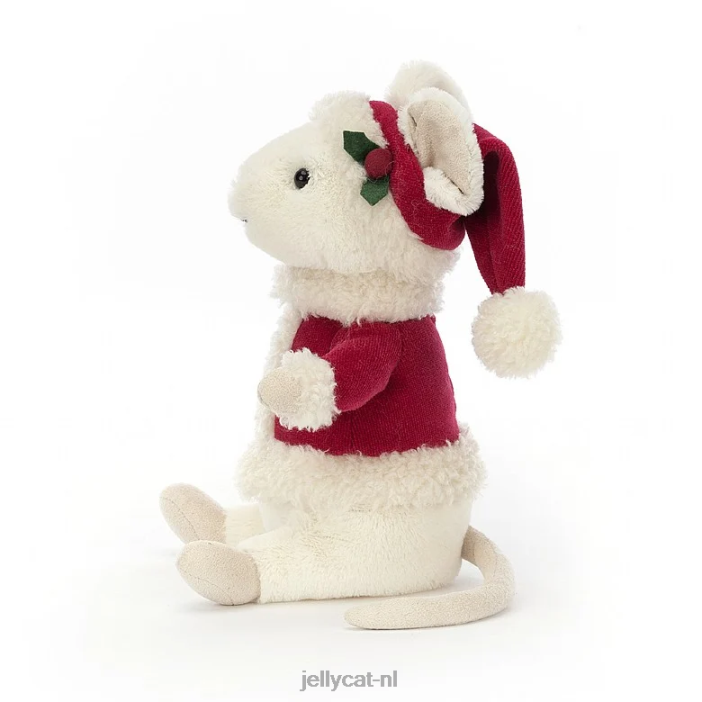Jellycat vrolijke muis skiën groen NJJ68233 speelgoed-