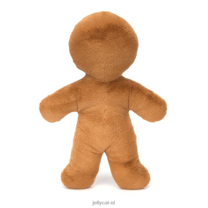 Jellycat vrolijke peperkoek fred enorm bruin NJJ682 speelgoed-