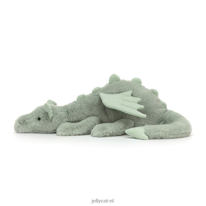 Jellycat wijze draak lichtgroen NJJ68585 speelgoed-