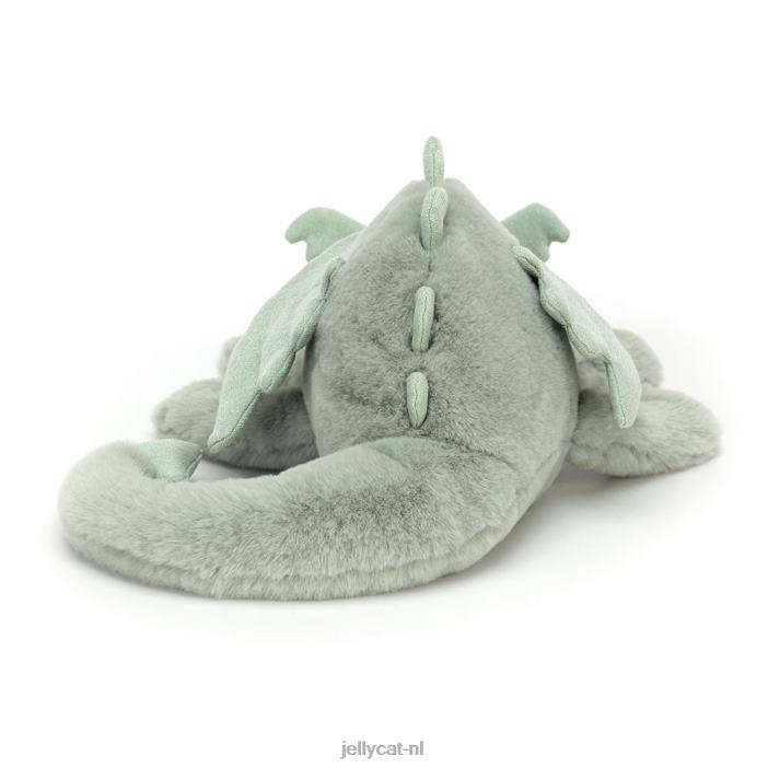 Jellycat wijze draak lichtgroen NJJ68585 speelgoed-