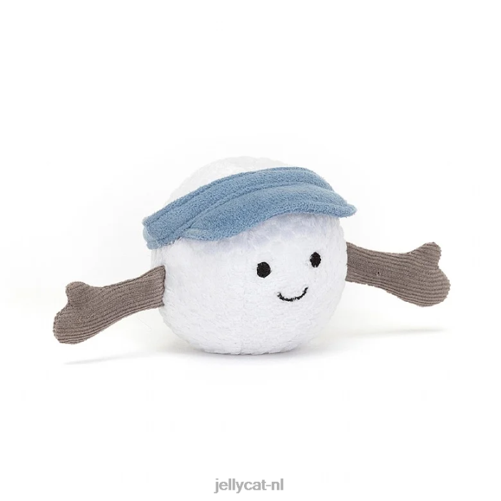 Jellycat amusante sportgolfbalcrème NJJ6847 speelgoed-