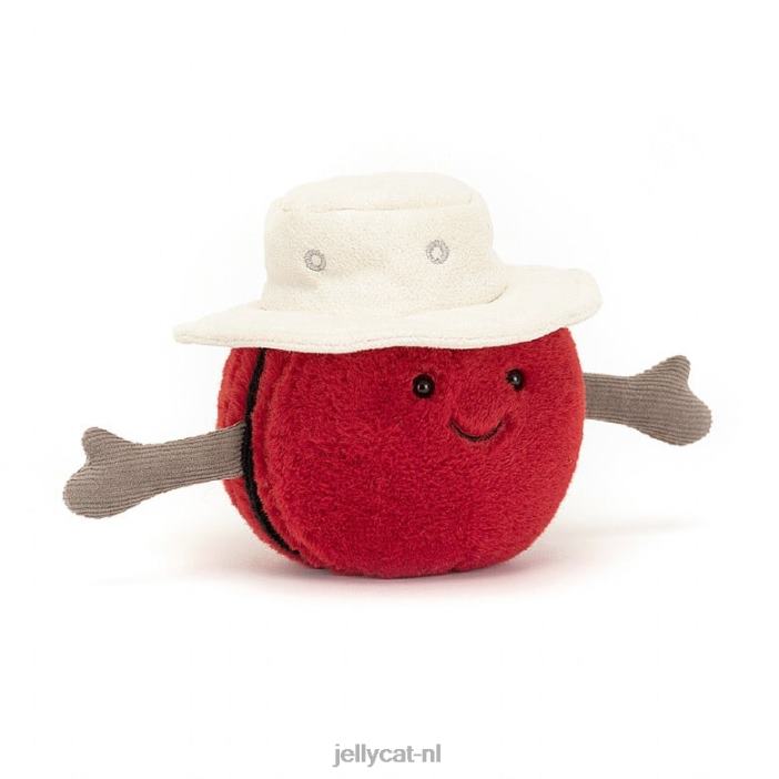 Jellycat leuke sportcricketbal rood NJJ6880 speelgoed-