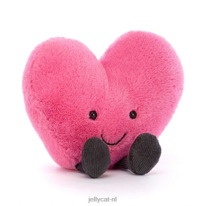 Jellycat amusant warm hart roze NJJ6822 speelgoed-