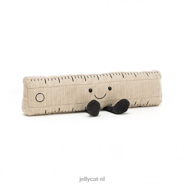 Jellycat slimme briefpapierliniaal beige NJJ68481 speelgoed-