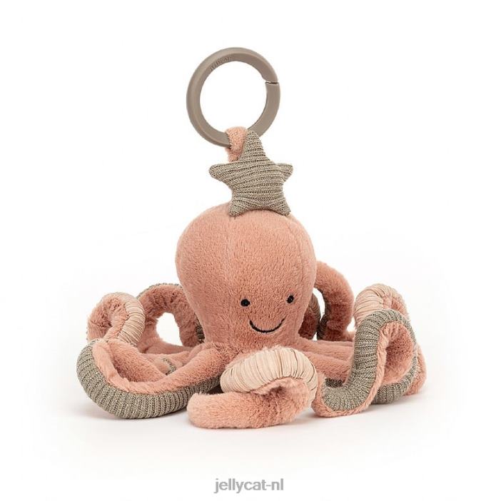 Jellycat Odell octopus activiteit speelgoed abrikoos NJJ68774 speelgoed-
