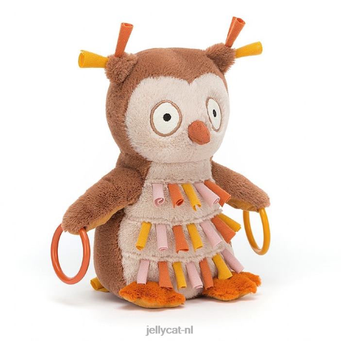 Jellycat happihoop uil veelkleurig NJJ68717 speelgoed-
