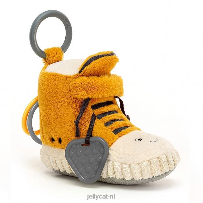 Jellycat kicketty sneaker activiteitsspeeltje meerkleurig NJJ68773 speelgoed-
