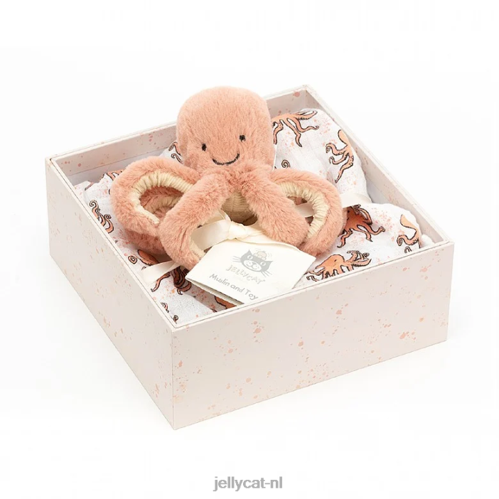 Jellycat Odell Octopus cadeauset meerkleurig NJJ68749 speelgoed-
