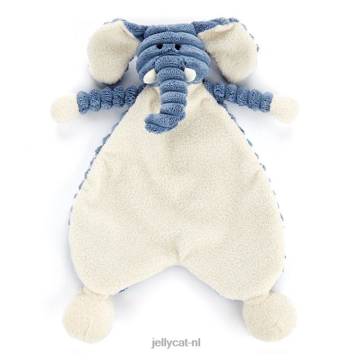 Jellycat Cordy Roy babyolifant fopspeen blauw NJJ68654 speelgoed-
