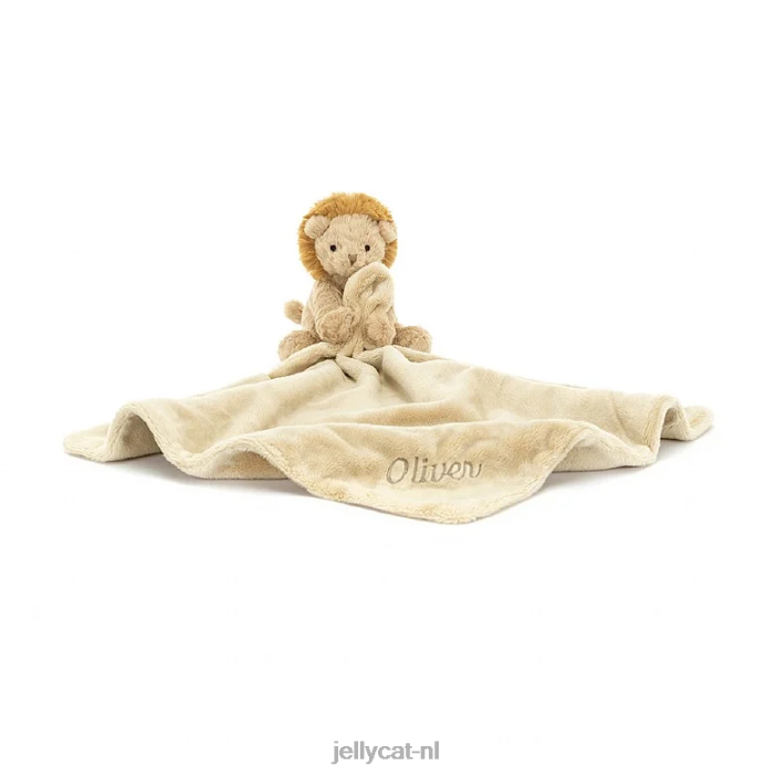 Jellycat gepersonaliseerde fuddlewuddle leeuw fopspeen geel NJJ68180 speelgoed-