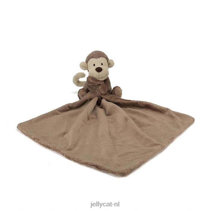 Jellycat verlegen aap fopspeen bruin NJJ68653 speelgoed-
