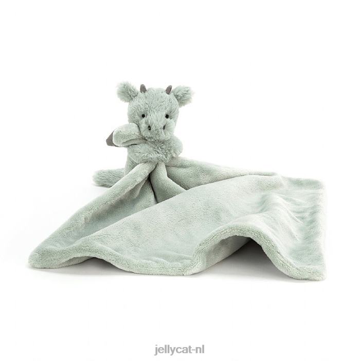 Jellycat verlegen draak fopspeen groen NJJ68460 speelgoed-