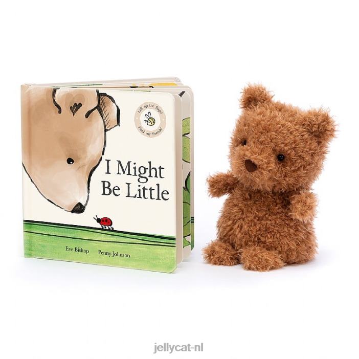 Jellycat Ik ben misschien een klein boekje en een kleine bruine beer NJJ68726 boek