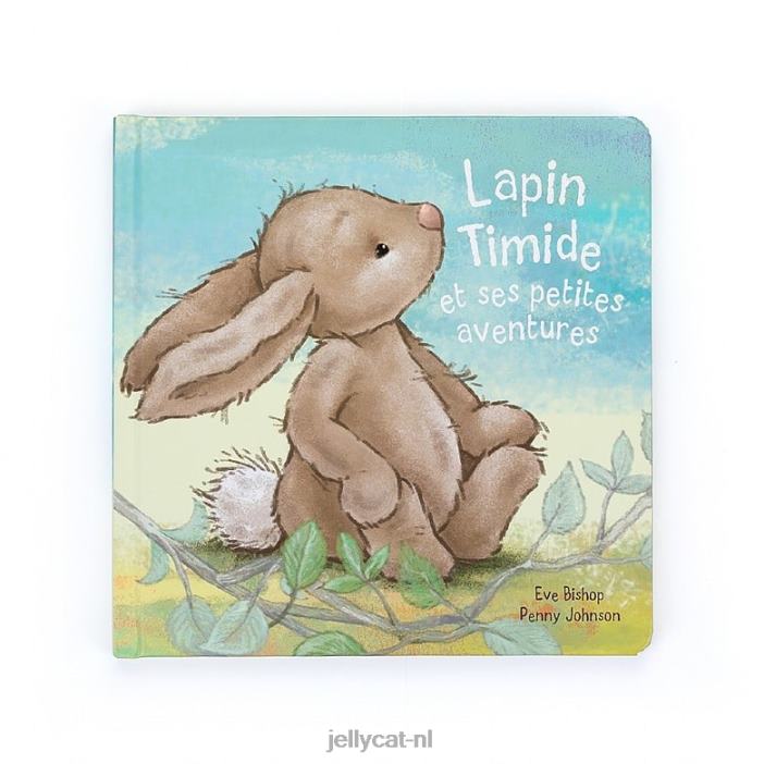 Jellycat lapin timide et ses petites aventures & verlegen konijntje beige NJJ68706 boek