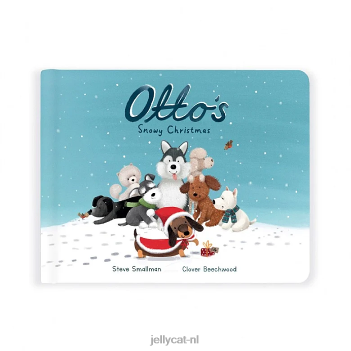 Jellycat otto's besneeuwde kerstboek meerkleurig NJJ68277 boek