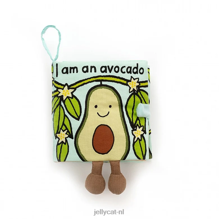 Jellycat Boek van avocadostof, meerkleurig NJJ68764 boek