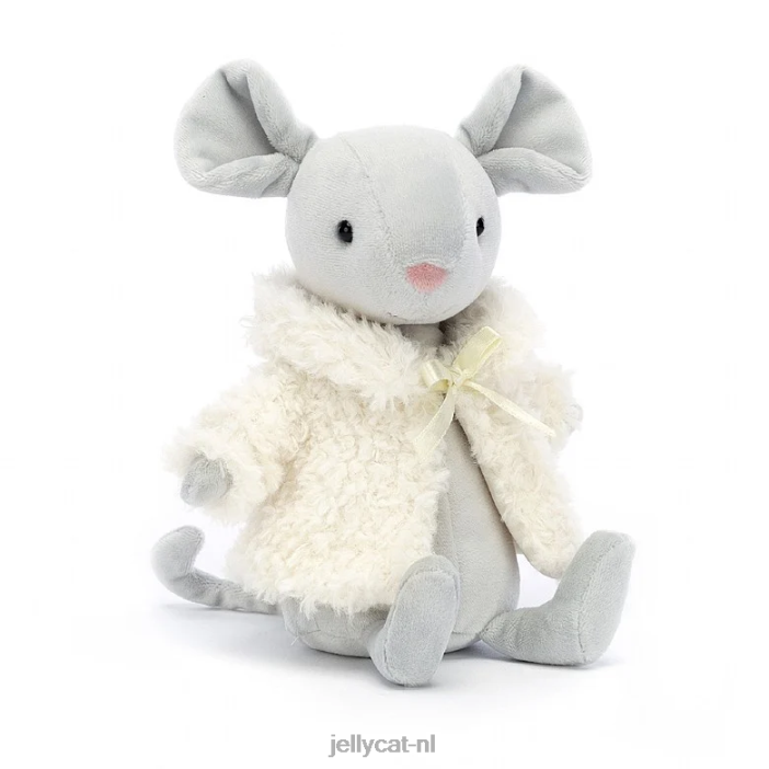 Jellycat comfortabele jas muisgrijs NJJ68212 speelgoed-