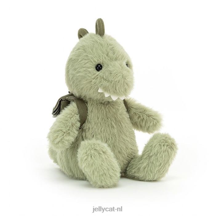 Jellycat rugzak dino groen NJJ68617 speelgoed-