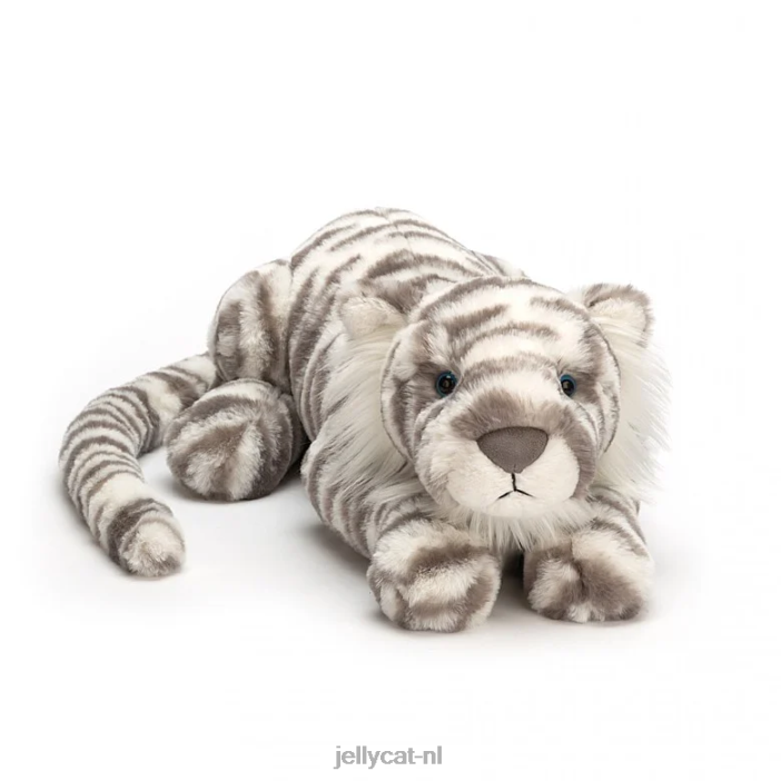 Jellycat sacha sneeuwtijger grijs en wit NJJ68476 speelgoed-