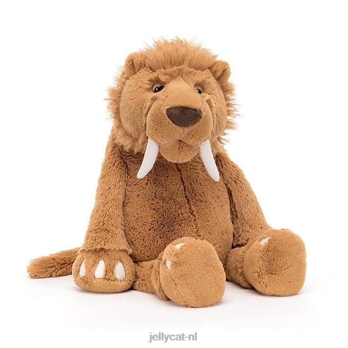 Jellycat stellan sabeltandtijger bruin NJJ68394 speelgoed-