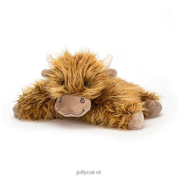 Jellycat truffels hoogland koe bruin NJJ68549 speelgoed-