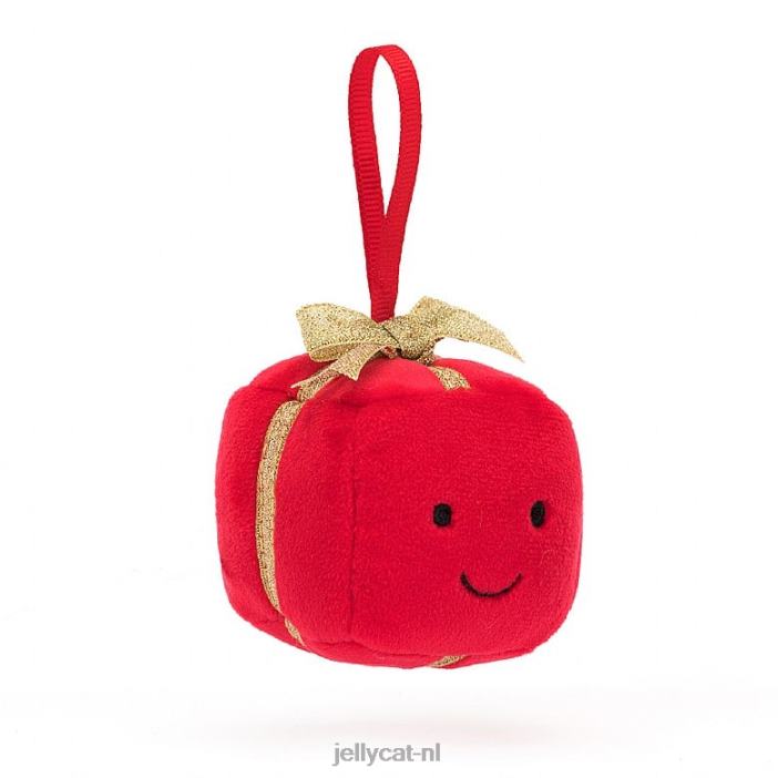 Jellycat feestelijke dwaasheid aanwezig rood NJJ6835 speelgoed-