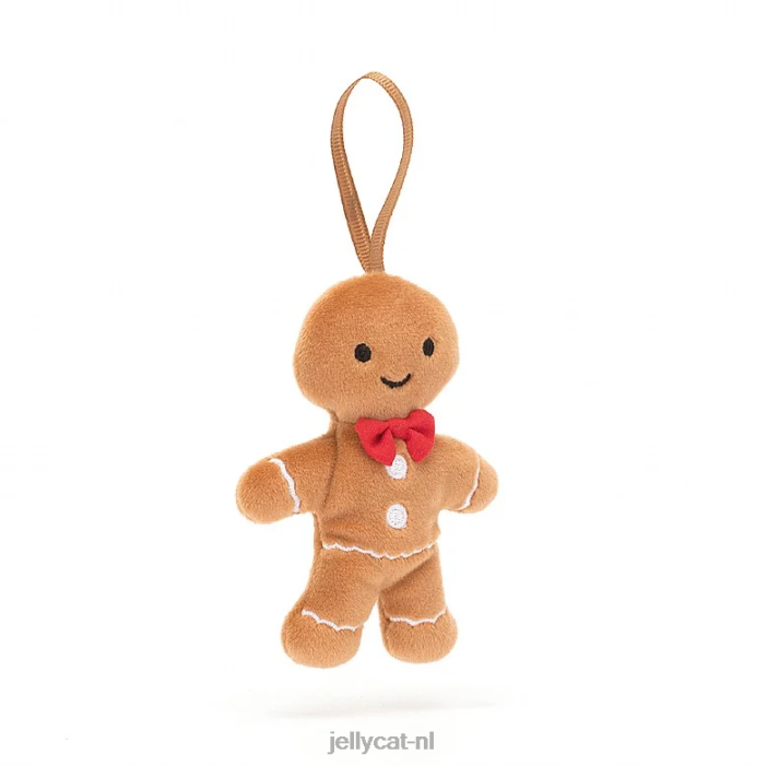 Jellycat feestelijke dwaasheid peperkoek fred beige NJJ68671 speelgoed-