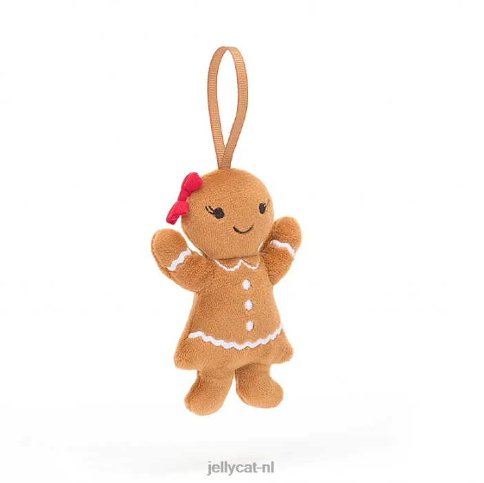 Jellycat feestelijke folly peperkoek robijnbeige NJJ68627 speelgoed-