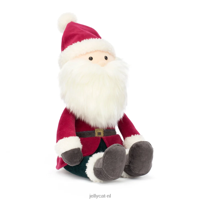 Jellycat vrolijk kerstmanrood NJJ68303 speelgoed-
