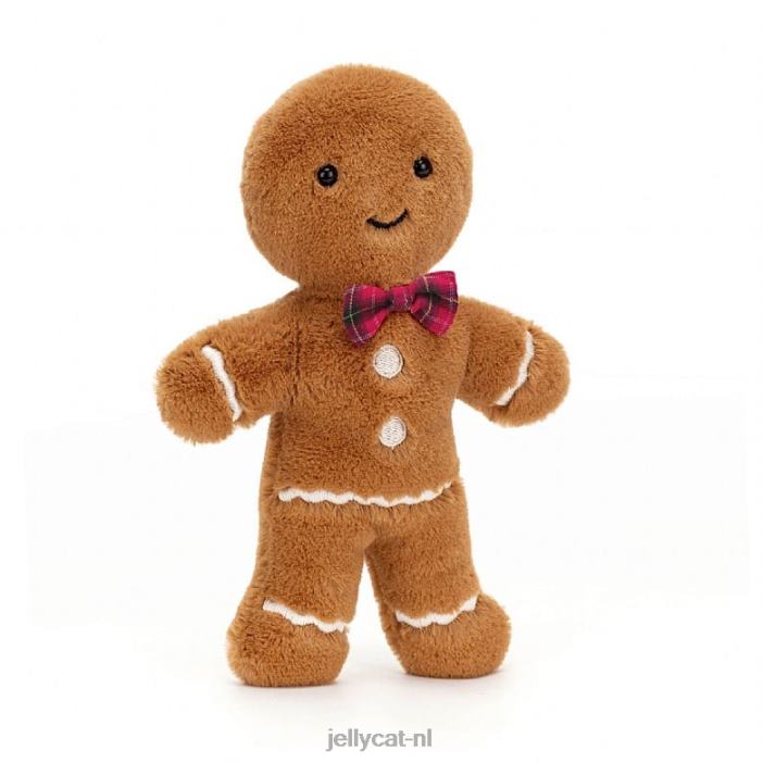 Jellycat vrolijke peperkoek fred beige NJJ6814 speelgoed-