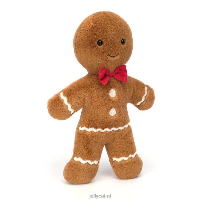 Jellycat vrolijke peperkoek fred enorm bruin NJJ682 speelgoed-