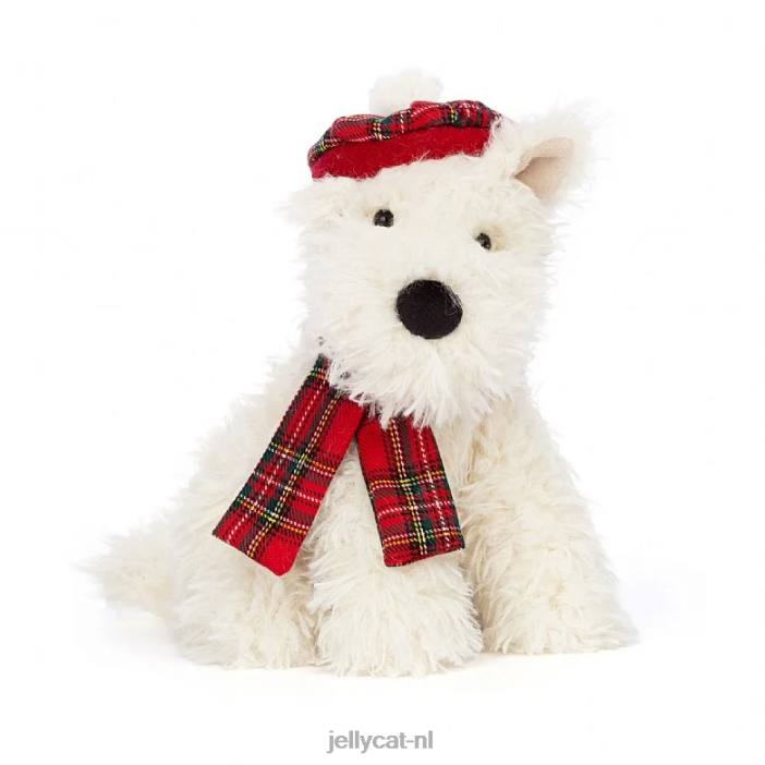Jellycat winterwarmer munro scottie hondencrème NJJ6852 speelgoed-