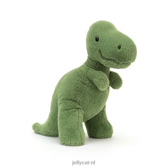 Jellycat fossiel t-rex groen NJJ68495 speelgoed-