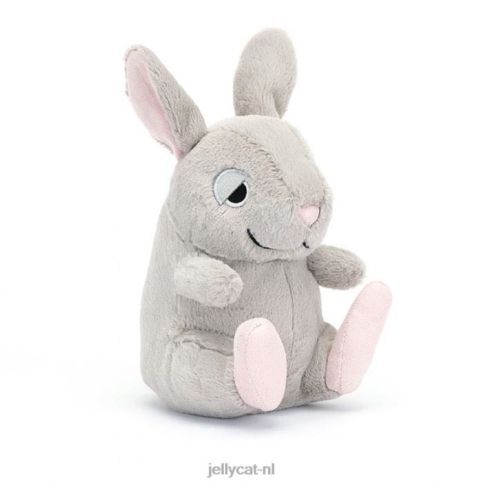 Jellycat knuffelknop bernard konijntje grijs NJJ68464 speelgoed-