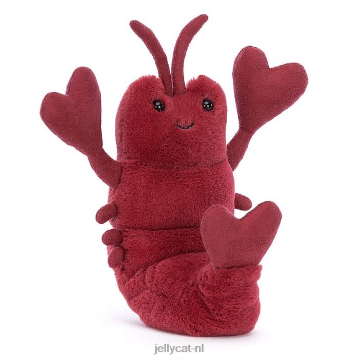 Jellycat love-me kreeft rood NJJ6881 speelgoed-