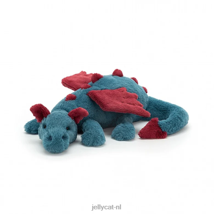 Jellycat dexter draak blauw NJJ68622 speelgoed-