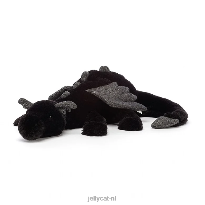 Jellycat onyx draak zwart NJJ68543 speelgoed-
