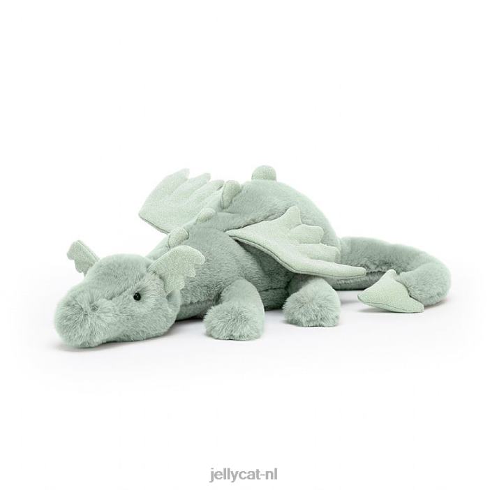 Jellycat wijze draak lichtgroen NJJ68585 speelgoed-