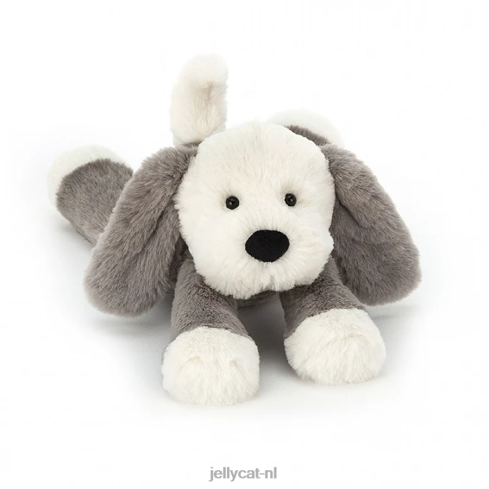 Jellycat vlek puppy grijs en wit NJJ68260 speelgoed-