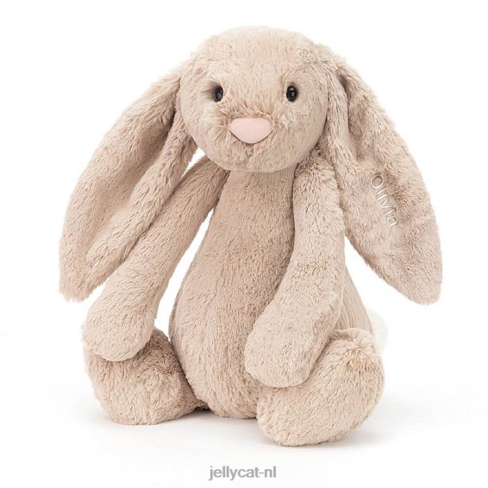 Jellycat gepersonaliseerd verlegen konijntje enorm beige NJJ68435 speelgoed-